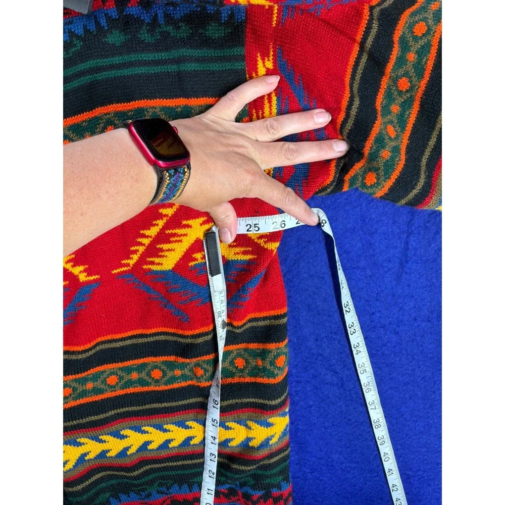 Southwestern ‎ Kurt cobain Plus Silvercord II Knit Cardigan 2X Multi-Colora